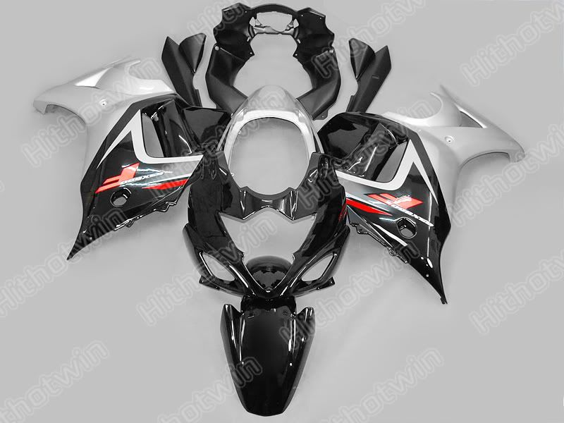 Gratis fartyg Black Silver Motorcycle Fairings Kit för Suzuki GSX650F 08 09 GSXR650 GSX 650F 2008 2009 Full Set