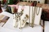 Vintage Fashion White Elephant long necklaces sweater chain with simulated diamond New 30pcs/lot