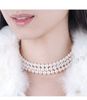 New Fine 16" 3Strand 5.5mm 100% natural White Akoya Pearls Chokers Necklace 14K Gift Box