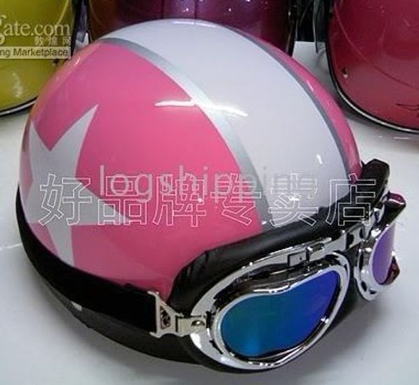 Scooter Half Vespa Motorbicycle Casco Casque Helm Face Cycling Pink Helmet Scooter Half Vespa Motorbicycle Casco Casque Helm Face Cycling Pink Helmet