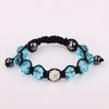 Lowest price retail 11 color Freedom choice disco ball pave beads crystal bracelets jewelry Hand woven friendship bracelets