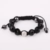 Lowest price retail 11 color Freedom choice disco ball pave beads crystal bracelets jewelry Hand woven friendship bracelets