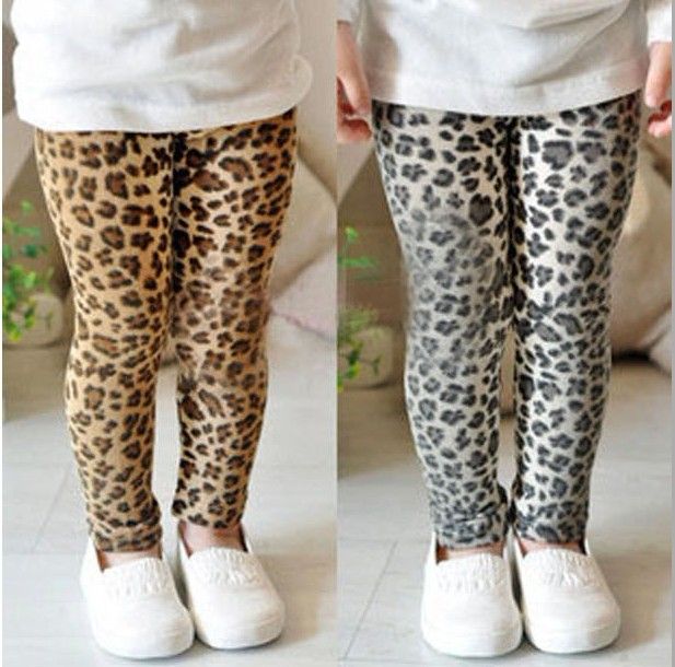 girls leopard leggings