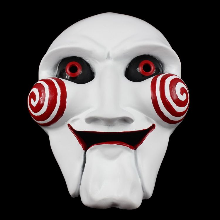 Chainsaw Massacre Jigsaw Puppet Mask Full Face Halloween Creepy Movie
