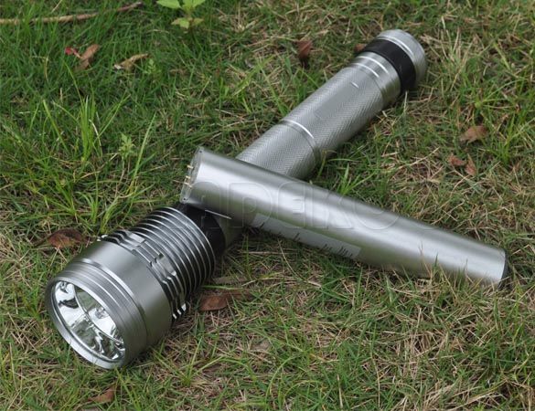 65W55W45W HID XENON RECHARGEABLE TORCH FLASHLIGHT 6000 Lumen 3 MODE SPOTLIGHT BLACKSILVER9246236