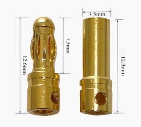 2019 New Arrival Gold Plated 3.5mm Bullet Banana Connector ... rc brushless esc wiring 