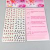 200 stks / partij Mix Nail Art Sticker Decal 6in1 Nail Patch Water Slide Tijdelijke Tattoos Stickers 250 * 115