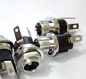 20pcs 2.1mm x 5.5mm AC-DC Power Supply Metal Jack Socket Panel-Mount Connector PM21