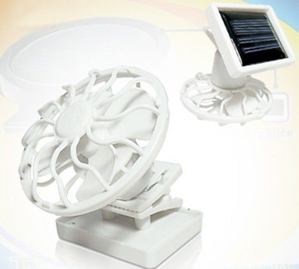 Mini Solar Clip Fan Cell Fan Sun Power Energy Clip On Cooling Cap Fan