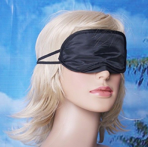 Black Sleeping Eye Mask Cover Blindfold. Eyecup Eyeshade Shade Eyeshield Eyeflap Blinder Eye