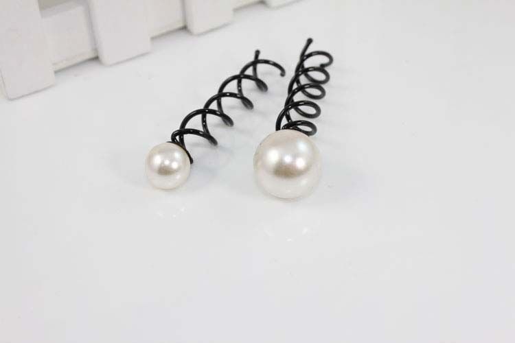 40 szt. Białe perłowe włosy S Pins Pins Wedding Bridal Fairclips SairPin1298211