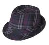 Adulto Fedora Chapéus grade Fedoras TAMPÃO femininas verificado Chapéus Caps Vermelho Roxo Colors Mix