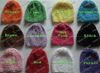 5pcs Colorful Baby 6" Crochet Beanie Hats Infant Handmade Knit Waffle hat String Wheat Caps Newborn cap 21colors MZ9101