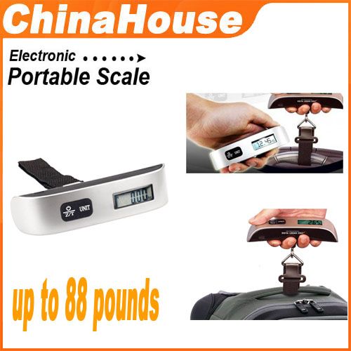 2019 LCD Digital Baggage Scale Travel Luggage Weight Hook Scale 110LB