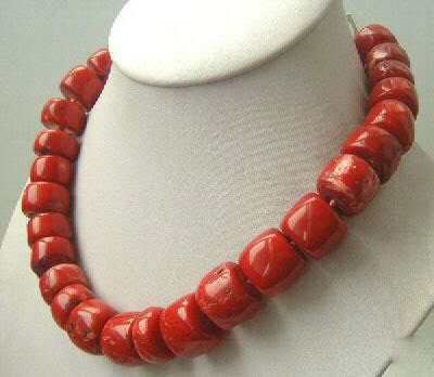 real coral necklace