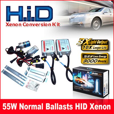 55W Normala Ballast HID Xenon Conversion Kit äkta AC A / C digitala ballast H1 H3 H4 H7 9-16V