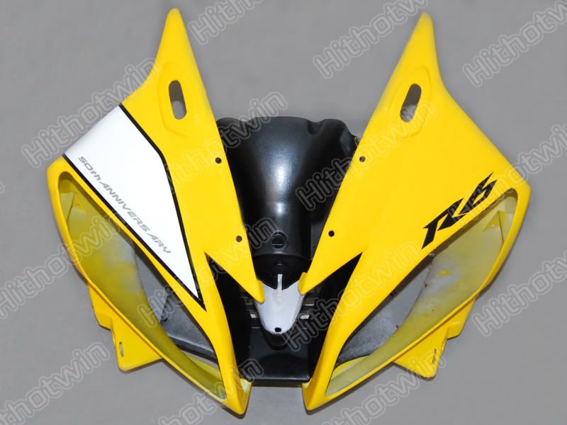 2006 2007 için Sarı Beyaz ABS Fairings YZF R6 YZFR6 06 07 YZFR 6 YZF-R6 Full Faceing kiti gövdesi