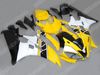 Geel wit ABS Stroomlijnkappen voor 2006 2007 YZF R6 YZFR6 06 07 YZFR 6 YZF-R6 volledige kuip kit carrosserie