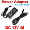 Adaptador de corriente DC 12V 4A 48W HASF1204000 Cargador AC 100V - 240V Fuente de alimentación con enchufe EU/US/BS