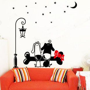 Dog Wall Decor wholesale cartoon dog wall decals art mural wall sticker wall Dog Wall Decor wholesale cartoon dog wall decals art mural wall sticker wall