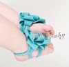 Lägsta pris 60pcs = 30Pairs Top Baby Foot Flower Baby Sandaler / Barefoot Sandaler / Röda Babyskor