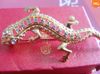 2021 New Jewlery Brosches Gecko 18K Real Gold Jewlery Brosch med diamanter legeringsmaterial2877535