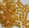 2000 pcs 4 MM Amarelo Metade Rodada Pérolas Beads Flatback Scrapbooking Enfeite DIY Fazendo