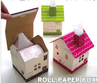house shaped tissue box cover
