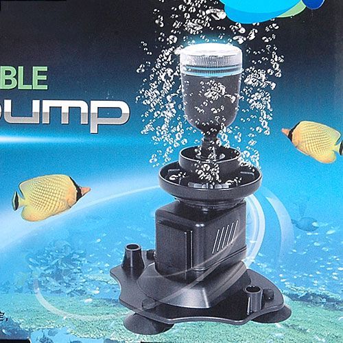 Fish Aquarium Fish Tank Submersible Air Pump 50 130L/H LED Light 220