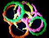 Fluorescerende kleuren 90 MM Grote overdrijving 10 paar = 20 stks Bamboe oorbellen Nachtclubs HIPHOP JAZZ