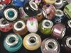 Pretty 925 Silver Loose Murano Beads Lampwork Glass Beads Fit Biagi European Charm Bracelets 100pcs2056