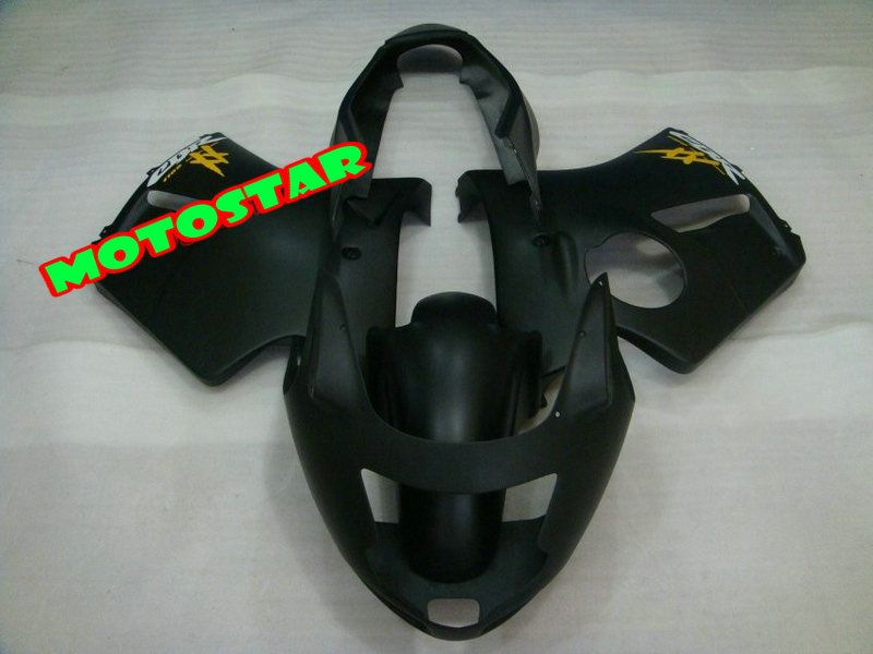 Anpassa gratis Matte Black Hi-Quality ABS Fairings för CBR1100XX CBR 1100XX CBR1100 Fairing Kit, kan DIY någon färg