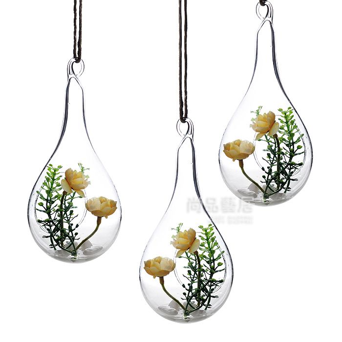 2012 New, Hanging Glass Vase, Ceiling Drop Ball, Water Shape Flower