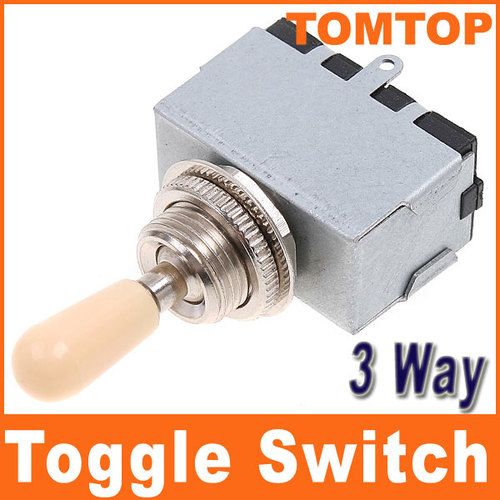Chrome 3 Way Toggle Switch For Electric Guitar With Cream Knob I67 From