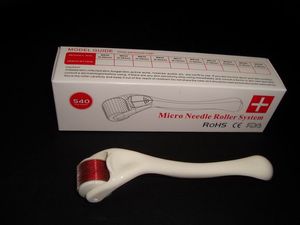 Vendita al dettaglio 540 aghi in acciaio inossidabile medico derma roller, derma roller micro ago strumento per la cura della pelle.20 pezzi.