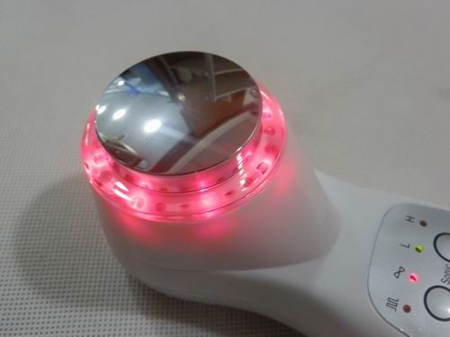 Portable Ultrasound 7 LED Photon Rejuvenation Lights Sonic Face Lift Care Skin Cleaner Wrinkle Remover Facial Beauty Massager