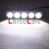 2x5 LED Olho de Águia Branca Luz Diurna DRL À Prova D 'Água Cauda Backup Lâmpada Reversa8941678