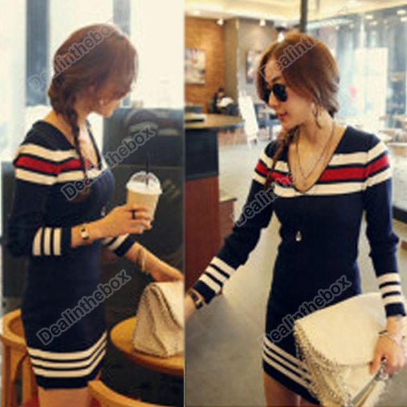 2012 Hot Womens Lady Winter Fashion Casual Long Sleeve Knit V Neck Tops ...