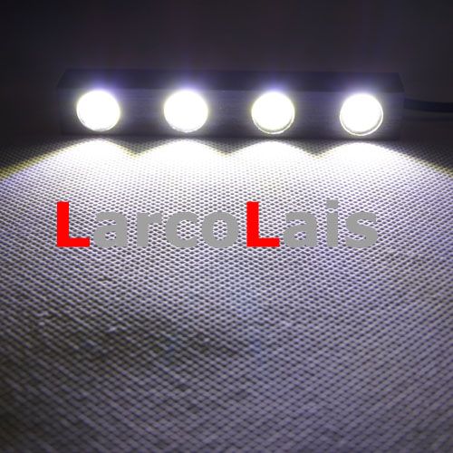 2X4 LED 8W 12V Waterproof White Eagle Eye Car Daytime Running Light DRL Reverse Fog Aluminium Alloy7521512