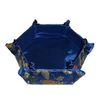 Unique Handicraft Hexagon Large Candy Boxes Party Favors Foldable Chinese style Decorative Silk brocade Fruit Storage Baskets 3pcs/lot Free