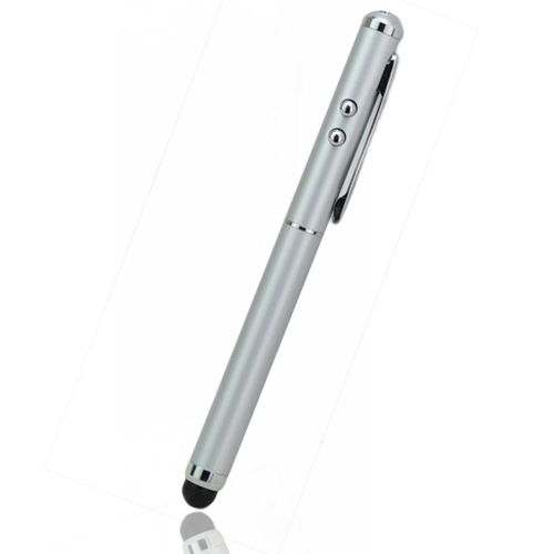 3 In 1 Laser Pointer LED Light Touch Stylus Pen For IPad 2 IPhone 3G 4S