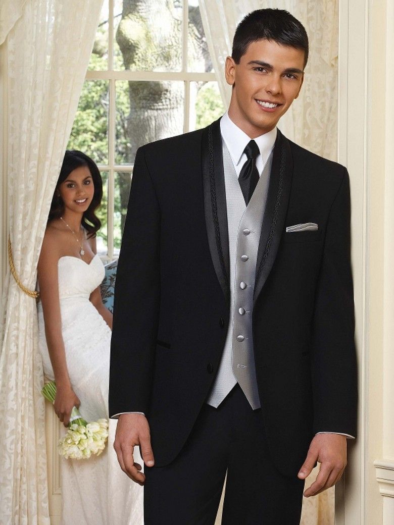 Groom Tuxedos Men's Wedding Dress Bridegroom Suit Best Man ...