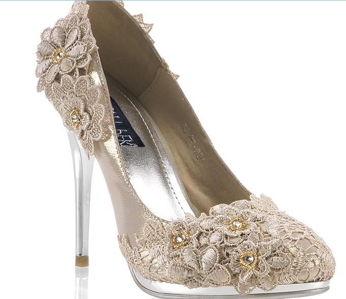 nude lace shoes