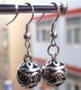 Vintage Hollowing Flowers Bead Tibetan Silver Earring Women's Brand New Best Selling xmas gifts 60pair/lot