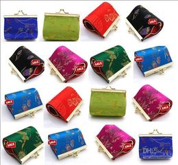 Mini Favour Bags size 7.5x4.5 cm Stock Silk Flower Metal buckle Gift Wrapping 12pcs/lot Free