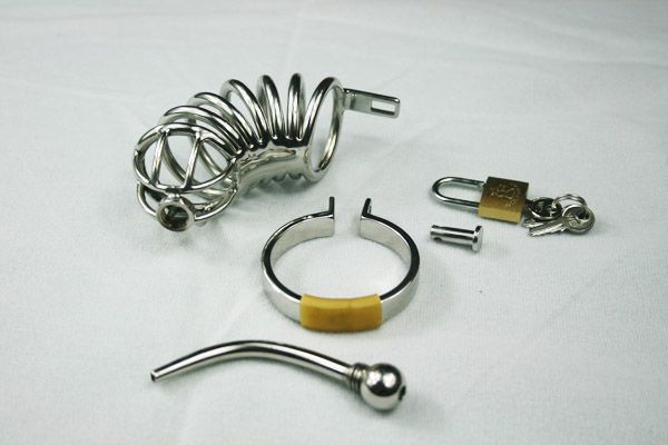Dispositivi di castità in acciaio inox, dispositivo di castità in metallo, cintura di castità intero vendita e vendita al dettaglio