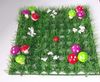Pack of 50 whole sale Fairy door supplies Artificial grass mat with colorful mushrooms wedding christmas decoration table runner