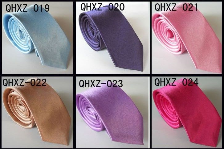 wholesale Casual tie, men and women tie, solid color tie,Multi-color optional