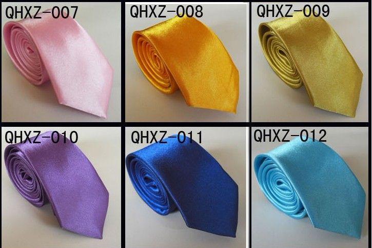 wholesale Casual tie, men and women tie, solid color tie,Multi-color optional