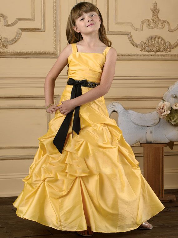 Bright Yellow Taffeta Dress